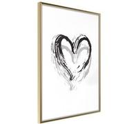 Image encadrée Artgeist Poster et affiche - Painted Declaration of Love - 20x30 (28382)