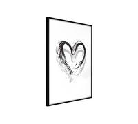 Image encadrée Artgeist Poster et affiche - Painted Declaration of Love - 40x60 (28392)