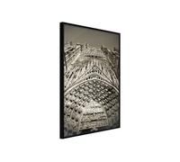 Affiche Murale Encadrée "Paris Monument" 30 x 42 cm Noir