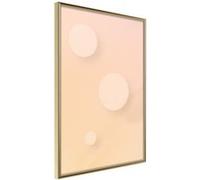 Affiche Murale Encadrée "Pastel Closeness" 30 x 42 cm Or G