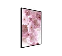 Affiche Murale Encadrée Path Paved with Flowers 30 x 42 cm Noir