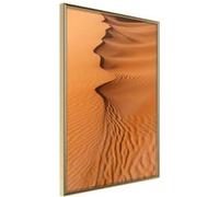 Affiche Murale Encadrée Patterns on the Sand 21 x 30 cm Or