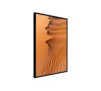 Affiche Murale Encadrée Patterns on the Sand 30 x 42 cm Noir