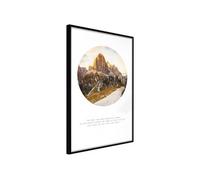 Affiche Murale Encadrée Peak of Dreams 21 x 30 cm Noir