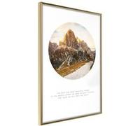 Affiche Murale Encadrée "Peak of Dreams" 30 x 42 cm Or G