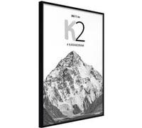 Affiche Murale Encadrée Peaks of the World K2 21 x 30 cm Noir NOIR