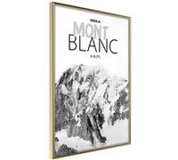 Image encadrée Artgeist Poster et affiche - Peaks of the World: Mont Blanc - 40x60 (29192)