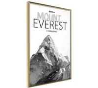 Affiche Murale Encadrée Peaks of the World Mount Everest 30 x 42 cm Or