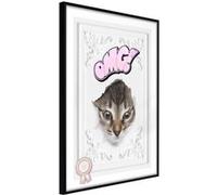 Affiche Murale Encadrée Peek-a-Boo 21 x 30 cm Noir