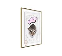 Affiche Murale Encadrée Peek-a-Boo 21 x 30 cm Or