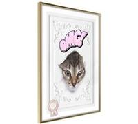 Affiche Murale Encadrée "Peek-a-Boo" 21 x 30 cm Or G