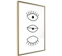 Affiche Murale Encadrée Phases of Falling Asleep 21 x 30 cm Or G