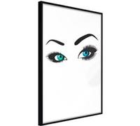 Affiche Murale Encadrée Piercing Gaze 21 x 30 cm Noir NOIR