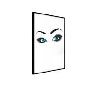 Affiche Murale Encadrée Piercing Gaze 30 x 42 cm Noir NOIR