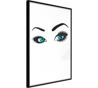 Affiche Murale Encadrée "Piercing Gaze" 40 x 60 cm Noir Multicolore G