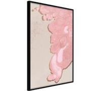 Affiche Murale Encadrée "Pink River" 21 x 30 cm Noir NOIR G