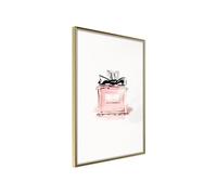 Affiche Murale Encadrée "Pink Scent" 21 x 30 cm Or G