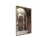 Affiche Murale Encadrée "Place of Peace" 30 x 42 cm Or