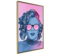 Affiche Murale Encadrée Pop Culture Icon 21 x 30 cm Or