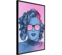 Affiche Murale Encadrée Pop Culture Icon 30 x 42 cm Noir