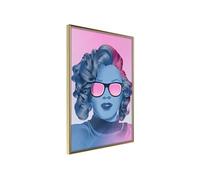 Affiche Murale Encadrée Pop Culture Icon 30 x 42 cm Or