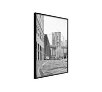 Affiche Murale Encadrée "Postcard from New York" 30 x 42 cm Noir