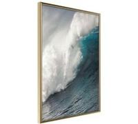 Affiche Murale Encadrée "Power of the Ocean" 21 x 30 cm Or Multicolore G