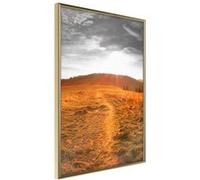 Affiche Murale Encadrée "Prairie" 21 x 30 cm Or