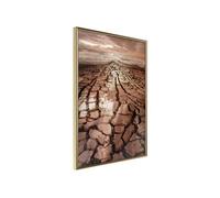 Affiche Murale Encadrée Prayer for Rain 30 x 42 cm Or