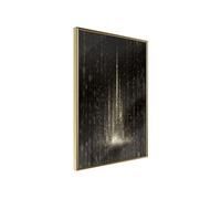 Affiche Murale Encadrée "Rain of Light" 30 x 42 cm Or