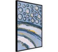 Affiche Murale Encadrée Rain on the Highway 30 x 42 cm Noir NOIR