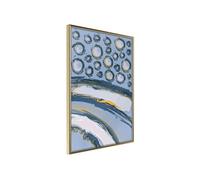 Affiche Murale Encadrée Rain on the Highway 30 x 42 cm Or