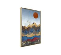 Affiche Murale Encadrée "Red Sun" 40 x 60 cm Or