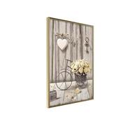 Affiche Murale Encadrée Retro Style 21 x 30 cm Or