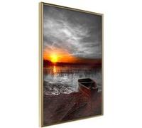 Affiche Murale Encadrée "Rising Sun" 21 x 30 cm Or Multicolore G