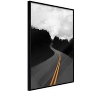 Affiche Murale Encadrée Road Into the Unknown 30 x 42 cm Noir NOIR