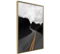 Affiche Murale Encadrée Road Into the Unknown 30 x 42 cm Or
