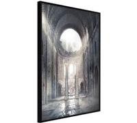 Affiche Murale Encadrée Ruins of a Cathedral 21 x 30 cm Noir