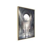 Affiche Murale Encadrée Ruins of a Cathedral 21 x 30 cm Or