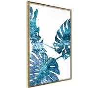 Affiche Murale Encadrée "Sapphire Monstera" 40 x 60 cm Or Multicolore G