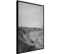 Affiche Murale Encadrée Sea Against the Land 30 x 42 cm Noir NOIR