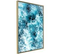 Affiche Murale Encadrée "Sea Foam" 30 x 42 cm Or G