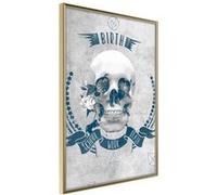 Affiche Murale Encadrée Short Story About Life 30 x 42 cm Or