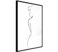 Affiche Murale Encadrée Silhouette 30 x 42 cm Noir NOIR