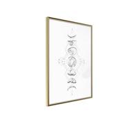 Affiche Murale Encadrée Silver Globe 21 x 30 cm Or