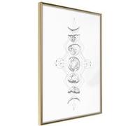 Affiche Murale Encadrée Silver Globe 21 x 30 cm Or