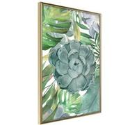 Affiche Murale Encadrée "So Green" 40 x 60 cm Or Multicolore G