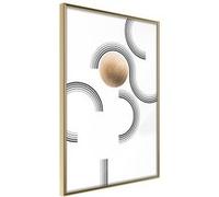 Affiche Murale Encadrée "Sphere in a Trap" 21 x 30 cm Or Multicolore G