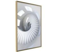 Affiche Murale Encadrée "Spiral Stairs" 21 x 30 cm Or G