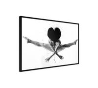 Affiche Murale Encadrée "Splits in the Air" 60 x 40 cm Noir